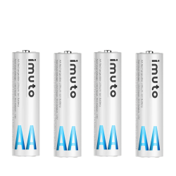 4 аккумуляторные батарейки Imuto AA 2500 mWh